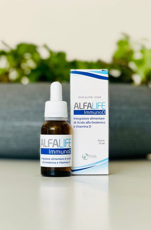 Alfalife ImmunoD - Integratore alimentare di Acido alfa-linolenico e Vitamina D 15ml