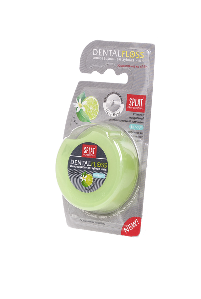 Filo interdentale tridimensionale Splat Professional Bergamotto e Lime