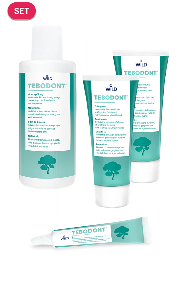 Set Tebodont - Collutorio 500ml, Gel, 2 Dentifrici - La Dentifriceria