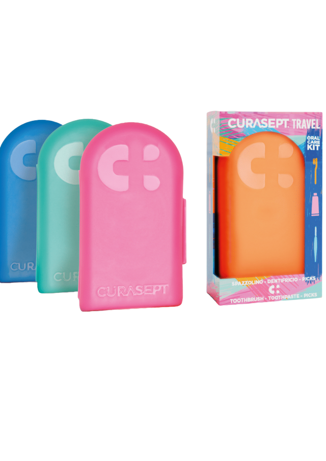 Travel kit Curasept + in omaggio dentifricio refill 20ml