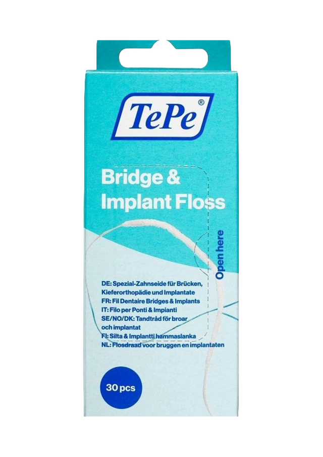 Filo Interdentale TePe per ponti e impianti   30pz.